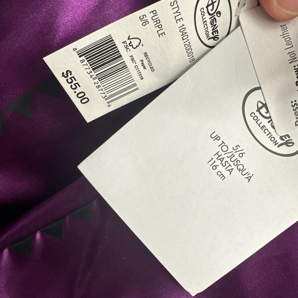 New Disney Store Frozen Girls Size 5/6 Princess Anna Costume, NWT - Picture 3 of 5